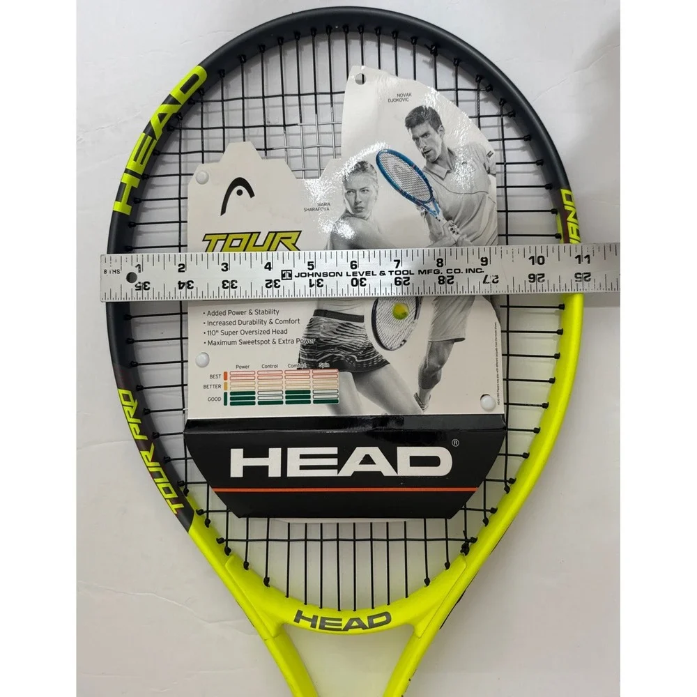 Head Tour Pro Tennis Racket 4-3/8 - 3 Grip Nano Titanium Power Comfort NEW Tags